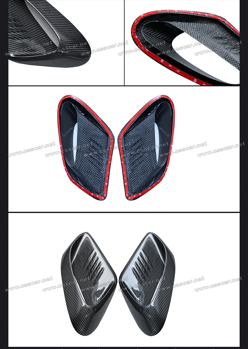 Gt3 Style Real Carbon Fiber Fabric Car Rear Side Fender Vent for Pors Che 991.2