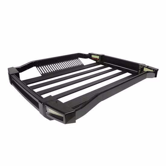 avec 4 pièces lumière LED 4X4 en alliage d'aluminium SUV voiture cargo transporteur panier voiture toit rack
